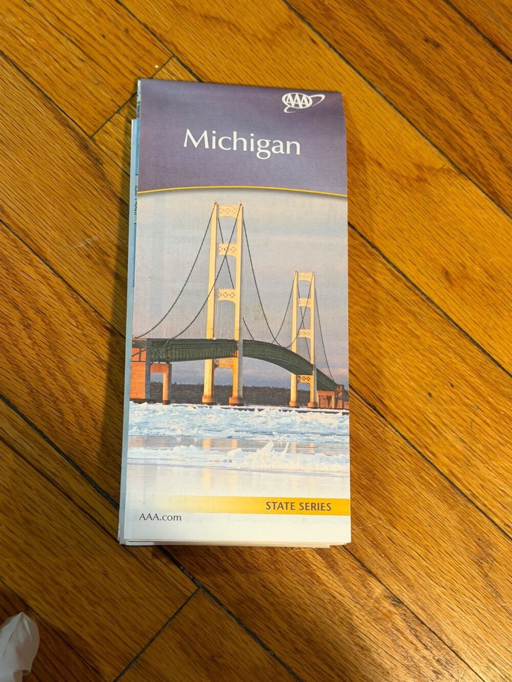 MICHIGAN 2017 AAA State Series Fold Out Map